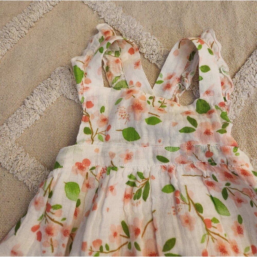Angel dear baby girl floral dress size 12-18m - Picture 3 of 5